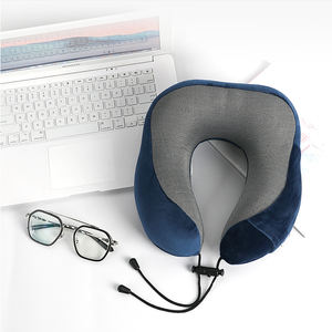 Oreiller de voyage personnalisé en mousse à mémoire de forme en forme de U, pliable, pour un voyage confortable - Product Image 3