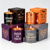 Bougie en cire de soja parfumée 100% naturelle, mèche en coton, parfum élégant pour la maison, nouvel an, anniversaire, remise de diplôme, Noël