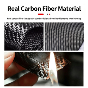 Hesheng Real Carbon Fiber <b>Door</b> <b>Mirror</b> Housing Side <b>Mirror</b> Cover for RX300 RX350h NX260-Easy Installation Auto Upgrade - Product Image 3