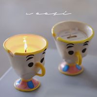 Moderne Keramik becher Duft kerzen Geschenk box Set Langlebige Aroma therapie für Innen haus zum Geburtstag Weihnachten Andere