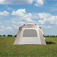 Tente de camping ELPASO quatre saisons, imperméable 3000 mm, automatique, ventilée, avec moustiquaire, grande tente familiale, salon, montage instantané, avec poteaux