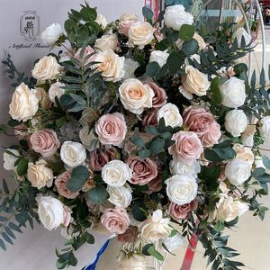 DKB fabbrica nuovo arrivo rosa artificiale peonia bambino alito palline di fiori centrotavola per decorazione di nozze Flor De Casamento - Product Image 2