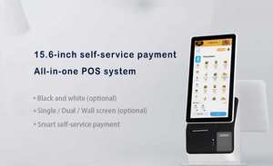 Kiosco de pago con pantalla táctil todo en uno de 15,6 pulgadas, sistema POS en línea para tarjeta de débito, Facturación de restaurante, contadores de pago convenientes - Product Image 2