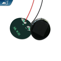Panneau de chargeur solaire époxy de cellules solaires miniatures de haute qualité de 33 mm de diamètre 0.5V 150MA pour chargeur de soleil d'appareils portables