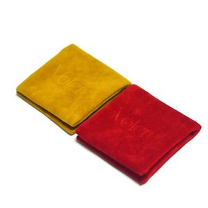 Nouveau design, logo personnalisé, deux poches, pochette à bijoux en daim avec bouton pression - Product Image 1