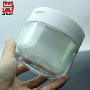 Pot en plastique de 200 ml et 250 ml avec couvercle à clapet pour tampons de coton, masques faciaux, lingettes humides et emballages cosmétiques pour soins de la peau - Product Image 5