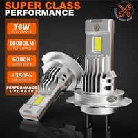 Bombillas LED D Lumina H7 para Faros Delanteros, Súper Brillantes, Plug and Play, 76W, 10000 Lúmenes, Bombillas LED Canbus H4 9005 9006 H7