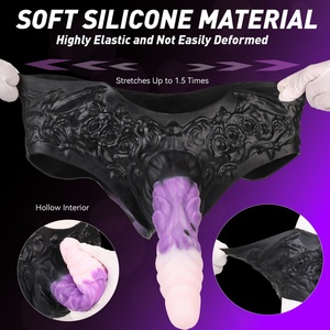 SHAZ3217 Funda de silicona de dragón de fantasía hueca con forma de animal para agrandador de pene y extensor de circunferencia, para travestis, juegos de fetiche en pareja - Product Image 2