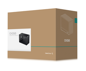 DeepCool CH260 BLACK&WHITE New Arrival MATX Case ARGB Fan Pre-installed Mesh Side Panel Desktop <b>PC</b> Case - Product Image 1