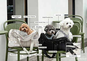 Bolsa de Transporte para Mascotas con Cierre de Cremallera, Tamaño Grande 20 kg, Ecológica, de Nailon, Venta Directa de Fábrica, Diseño Cuadrado - Product Image 1