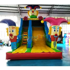 Tobogán inflable de payaso de doble cara, castillo inflable de payaso para fiestas y eventos al aire libre. - Product Image 6