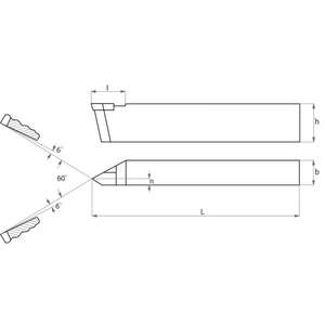 FERVI - BRFE20RP Herramienta con punta de carburo para rosca externa-EAN 8012667007584 ABRASIVOS TASADOS Y BARRAS - Product Image 1