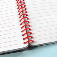 Cahier Mickey personnalisé, joli carnet de notes rouge de agenda personnalisé, écologique avec impression doublée