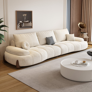 Modular White <b>Set</b> with Thick Sponge Filled Cushions and Smooth Upholstered Surface for Simple Contemporary Decor - Product Image 3