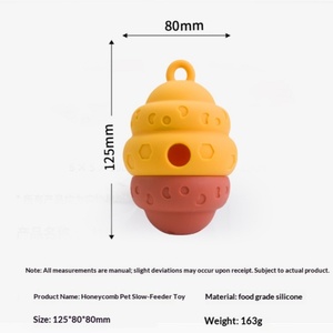Jouets à mâcher durables et écologiques pour chiens, balle magique roulante pour <span class=keywords><strong>chien</strong></span> avec distributeur de friandises interactif en silicone - Product Image 4