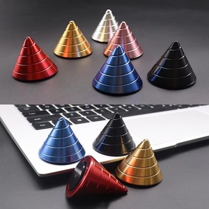 Cono en espiral Fidget Toy Optical Illusion Spinner Metal Kinetic Desk Toys para Office Adultos Cool Stuff Stress Relief Gifts - Product Image 5