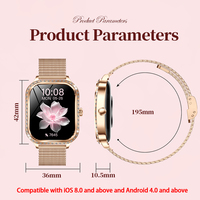 Smartwatch para Mujer SENBONO MK88 con Monitor de Sueño y Frecuencia Cardíaca, Datos de Ciclismo, Modo Multideporte y Rastreador, Reloj Deportivo Inteligente para Mujer para Exteriores