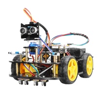Kit de coche robot Tscinbuny con programación gráfica Módulo de evitación de obstáculos de Control remoto infrarrojo para educación de niños