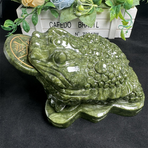 Venta al por mayor natural tallado a mano cristal dinero Rana suerte Xiuyan Jade <span class=keywords><strong>sapo</strong></span> para Fengshui - Product Image 2