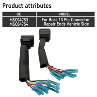 MSC04753 MSC04754 Kit de réparation de faisceau de câbles de chasse-neige pour connecteur BOSS 13 broches côté véhicule 1304745 1304744 US Cable Assembly