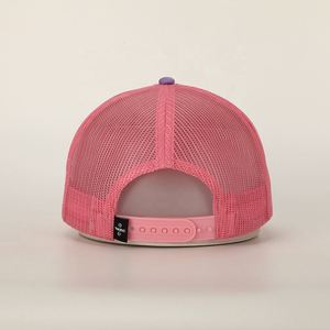 Gorras de camionero de malla de espuma con logotipo bordado de ala corta de 5 paneles a la moda de alta calidad personalizadas al por mayor - Product Image 5