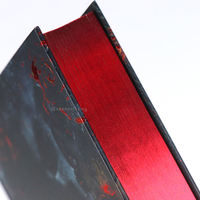 Impression de livres personnalisés OEM, couverture rigide en carton avec dorure à chaud, papier fantaisie, bords pulvérisés, film mat laminé