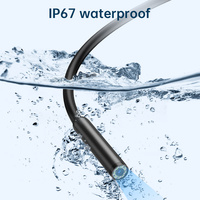Endoscope vidéo industriel W400-D 3 en 1, 7,9 mm, 10 m, rigide, 1440P HD, étanche IP67, pour smartphone