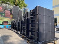 T.I Pro Audio Sistema de sonido completo para exteriores Altavoz de matriz de línea coaxial dual de 12 pulgadas Equipo de sonido de audio de tres vías