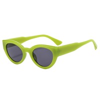 Lunettes de soleil œil de chat de luxe de créateur, monture PC, verres acryliques, protection UV400, petites, tendance, unisexe