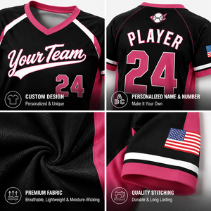 Maillots de softball personnalisés pour femmes, uniforme d'équipe, manches courtes, style baseball, vêtements de sport, évacuation de l'humidité, extensible dans 4 directions - Product Image 2