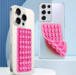 Ventosa de silicona para teléfono, soporte de doble cara, agarre adhesivo, ventosa trasera para iPhone, accesorio Android, cosas, espejo, palo en - Product Image 3