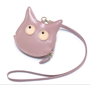 Nouveauté : Porte-monnaie à suspendre au cou, mignon, dessin animé, mini porte-cartes, mini portefeuille en cuir véritable, sac de rangement - Product Image 6