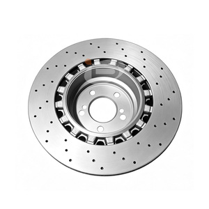 จานเบรกหน้าแบบมีร่องเจาะรูขนาด 395 มม. สำหรับ BMW X5 F15 F85 X6 F16 <span class=keywords><strong>F86</strong></span> รุ่น 34112284901 34112284902 - Product Image 1
