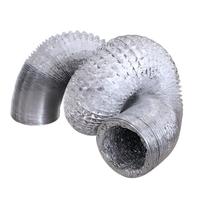 Tuyau de ventilation flexible en aluminium renforcé pour la ventilation industrielle, vente en gros