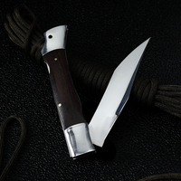 Cuchillo manche en bois couteau tactique survie en plein air Camping chasse poche pliant couteaux personnalisés