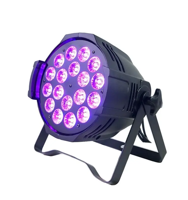 18X18W 6In 1 RGBWAUV Lampu Dj Panggung Led 64 Dmx