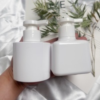 Bouteilles en plastique vides vertes et blanches de 200 ml/300 ml pour crème pour les mains, lait corporel, cosmétiques - Emballage plastique cosmétique