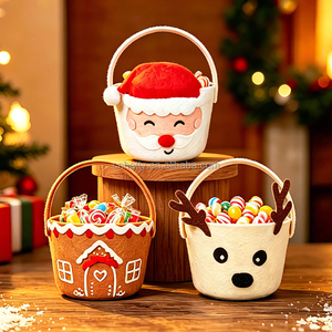 Wholesale Felt <b>Christmas</b> <b>Gift</b> Buckets Eve Apple <b>Gift</b> <b>Boxes</b> Candy Buckets for Kids Decoration <b>Christmas</b> <b>Gifts</b> - Product Image 5
