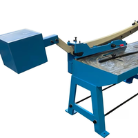 Cisaille manuelle à guillotine pour tôles Khs-1250 avec poids d'équilibrage, en excellent état de fonctionnement