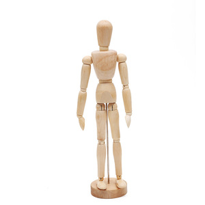 Popular de alta calidad 8 pulgadas 20 CM Multi tamaños articulado Flexible maniquí de madera maniquí de cuerpo humano para pintura DE BOCETOS - Product Image 4