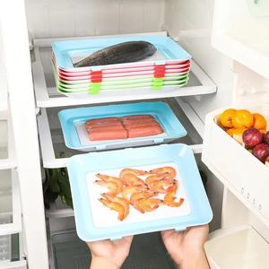 Wholesale Reusable Food Preservation Tray <b>Stackable</b> Meal Prep ContainersBPA-free Plastic Fresh <b>Storage</b> <b>Container</b> - Product Image 1