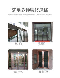 Stainless steel glass <b>door</b> handle - invisible handle with single hole for concealed pull of bathroom sliding <b>door</b> - round handle - Product Image 3