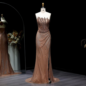 Jancember LSZ528 Abito da Sera Asimmetrico Senza Spalline con Lacci per <span class=keywords><strong>Donna</strong></span> - Product Image 1