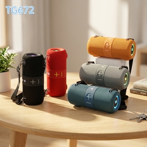 Altavoz Inalámbrico Portátil TG672, Mini, Resistente al Agua, Ranura para <span class=keywords><strong>Tarjeta</strong></span> BT y TF, para Viajes al Aire Libre, Logotipo Personalizado de Fábrica, Entrega Rápida en 7 Días, OEM - Product Image 2
