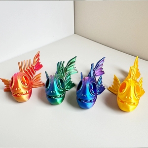 Juguete de Piranha Articulado de Resina, Diseño Divertido y Móvil de Animal para Decoración de Escritorio, Antiestrés y Descompresión - Regalo de Boda y Cumpleaños - Product Image 4