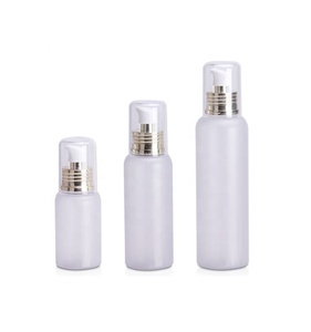 60ml/100ml/150ml Matte/Frosted Luxury Lotion Bottle With Gold Pump Custom Plastic Lotion Bottle Cosmetic Bottle