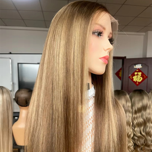 Peluca de cabello humano de diseño de lujo 2025, cabello brasileño de alta calidad, línea de cabello preplegada, Color Rubio de un solo nudo - Product Image 1