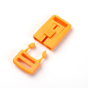 Hebilla de plástico naranja, 15mm de diámetro interior, accesorio para mochila ultraligero resistente al desgaste, color sólido J1177 15 - Product Image 1