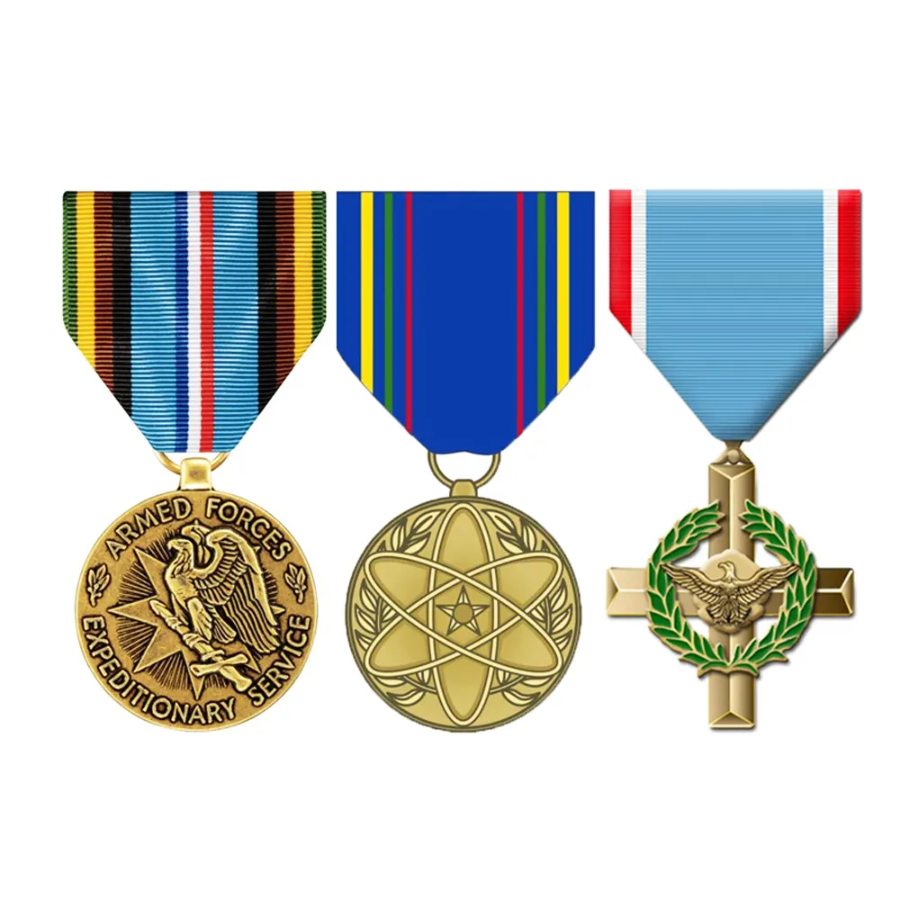 Fabricant de médailles Vente en gros Or Argent Bronze Alliage de zinc Métal vierge Médailles sportives Médailles personnalisées Support de médailles
