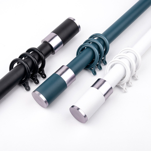 2022 Hot Sale Decorative Living Room Extendable Aluminium Curtains Rods Finials With Accessories - Product Image 3